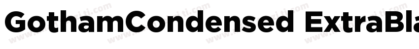 GothamCondensed ExtraBlack字体转换